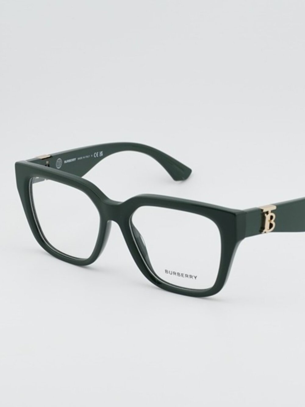 Burberry BE2403 4038 Eyeglasses Green 53mm Square Frame